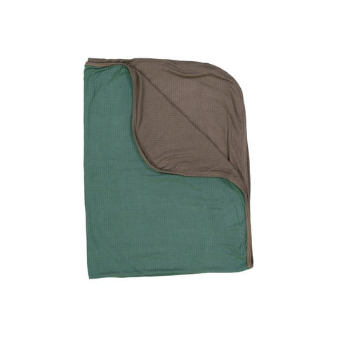 Ultramarine + Mocha Gray Silky Soft Ribbed Swaddle Blanket