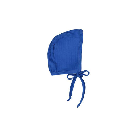 Royal Blue Ribbed Bonnet
