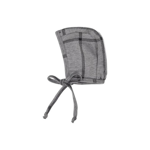 Gray Plaid Posh Winter Weave Bonnet X Eishes Style Collection