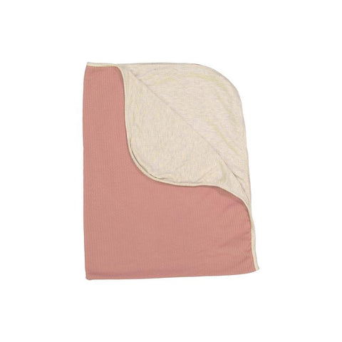 Rose + Heather Oatmeal Silky Soft Ribbed Swaddle Blanket