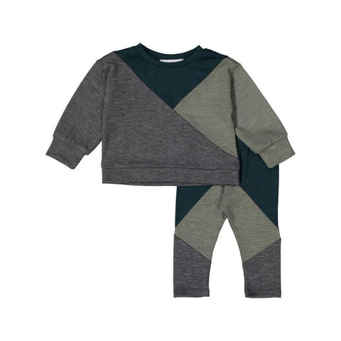 Pine + Moss Geometric Sweater Set