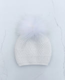 Baby White Angora Hat