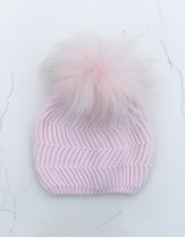 Baby Pink Angora Hat