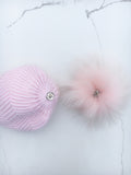 Baby Pink Angora Hat